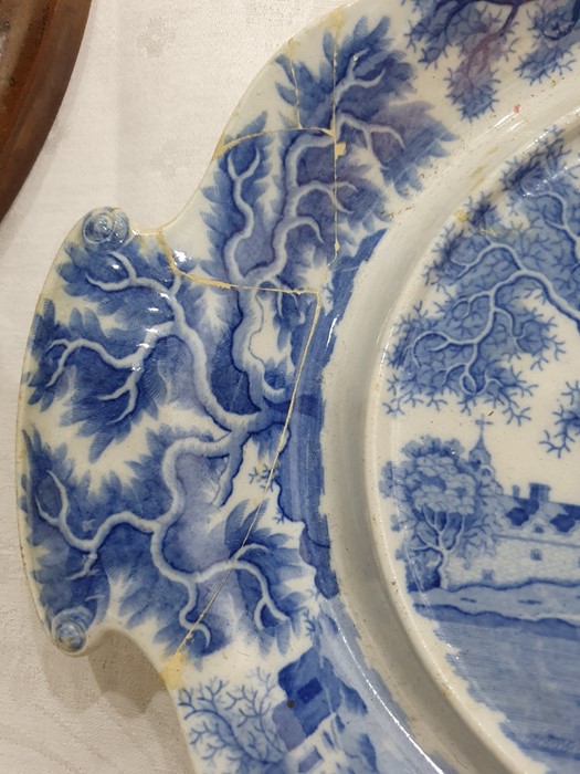 Collection of Staffordshire blue and white pottery, 19th century, variously transfer printed in - Image 25 of 55