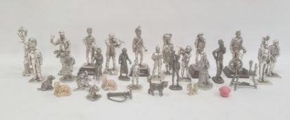 Quantity metal military and other figures (1 box)