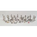 Quantity metal military and other figures (1 box)