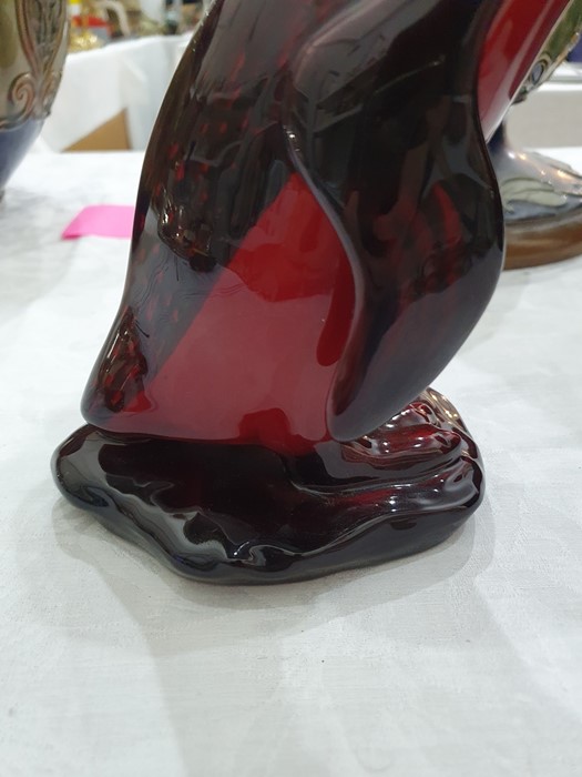 Royal Doulton flambe penguin, signed to base, 22cm high  Condition ReportVery good condition, no - Image 9 of 14