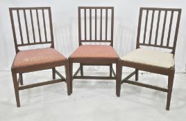 Set of six mahogany railback dining chairs (6)