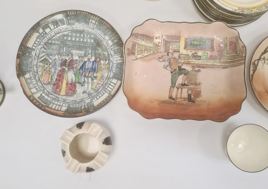 Collection of Royal Doulton, variously printed including Dickensware dishes, two Under the Greenwood - Image 7 of 11