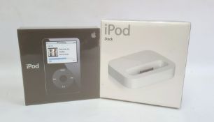 iPod 30GB 7500 songs PC plus Mac with iPod dock