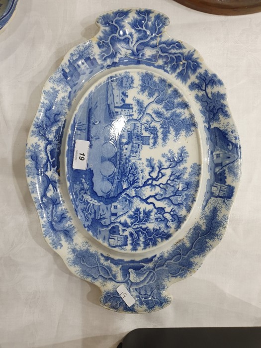 Collection of Staffordshire blue and white pottery, 19th century, variously transfer printed in - Image 24 of 55