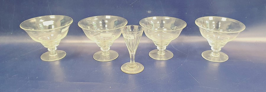 Waterford cut glass part table service viz:- six tumblers, seven stem wines, four smaller stem - Image 2 of 11
