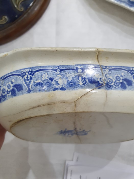 Collection of Staffordshire blue and white pottery, 19th century, variously transfer printed in - Image 23 of 55