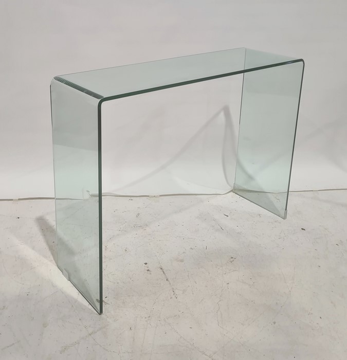 Glass hall table, 99cm x 75cm  Condition ReportSmall scratches present across table top. Chip and - Image 2 of 3