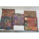 Five Indian-style cushion covers (5)