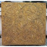 Arts & Crafts/ Aesthetic Movement painting on canvas screen, circa 1880, William Morris-style floral