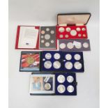 Royal Mint 1993 proof coin collection, two Montreal 1976 Olympic cased proof coin sets and various