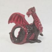 Royal Doulton flambe model of a dragon, printed black marks, HN3552, modelled by Robert Tabbenor,