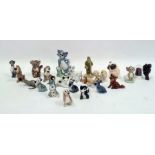 Collection of porcelain small models and animals to include a Beswick model of a koala, a Royal