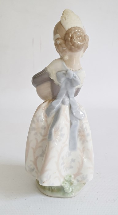 Lladro porcelain group of boy in nightshirt with puppy, 20cm high, Lladro girl with lamb and another - Image 3 of 15