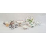 Collection of English pottery and porcelain, late 18th to mid 19th century, printed and painted