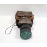 Boxed war-time child's gas mask respirator