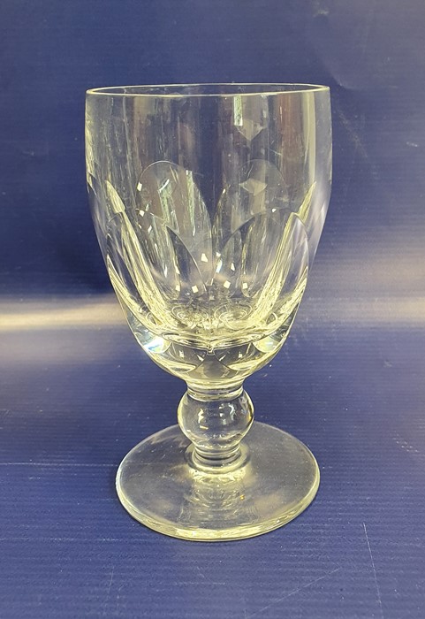 Waterford cut glass part table service viz:- six tumblers, seven stem wines, four smaller stem - Image 4 of 11