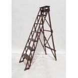 Pair of vintage six-step ladders Condition Report Scratching, dents and general wear throughout.