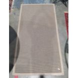 Modern woven grey ground rug, 200cm x 101cm