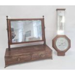 20th century oak cased banjo barometer, the dial marked 'Pleasance & Harper Ltd, Gloucester' and