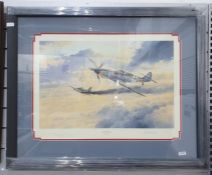 Robert Taylor Limited edition colour print  "Knights Cross", 592/1250, signed, other pencil