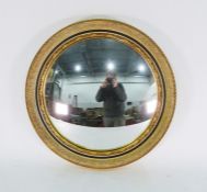 Circular convex Regency-style mirror within a gilt frame Condition ReportMirror plate is 35cm