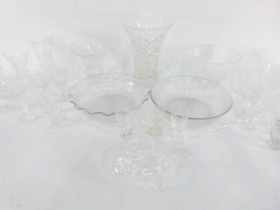 Quantity of assorted glassware including vase, bowl etc. and other items including prints, - Image 5 of 6