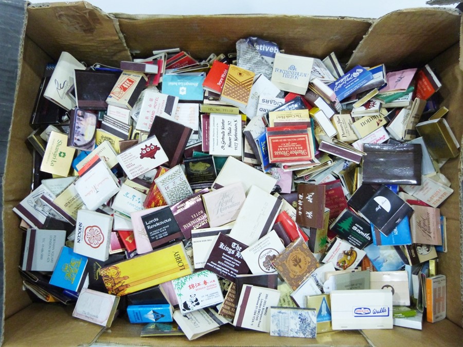 Large collection of matchboxes from various parts of the World and various hotels to include The