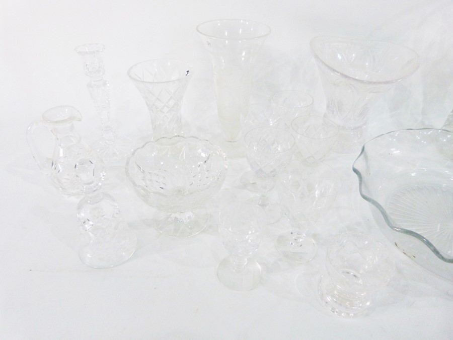 Quantity of assorted glassware including vase, bowl etc. and other items including prints, - Image 6 of 6