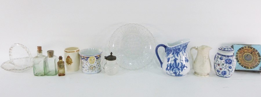 Caspari bridge set, assorted collectables, pressed glass dish 'Give Us This Day Our Daily Bread', - Image 2 of 4