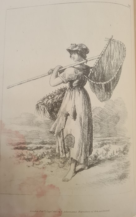 Pyne, W. " Rustic Figures in Imitation of Chalk"  R Ackermann 1817, second edition, frontis plate - Image 6 of 8