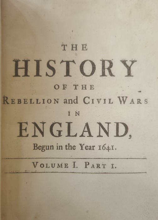 Antiquarian - Clarendon Edward, Earl " History of the Rebellion and Civil Wars in England ....." - Image 10 of 36