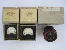 Boxed ammeter Ref.No. 10A/13383 range 0-4, "Thermo type" 1943, boxed (2) together with a Smith's