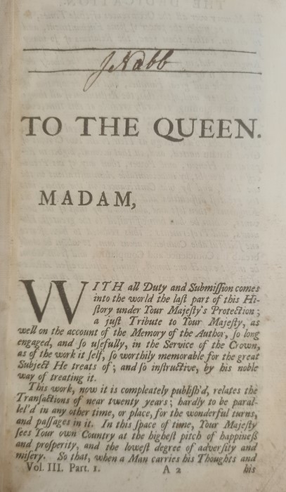 Antiquarian - Clarendon Edward, Earl " History of the Rebellion and Civil Wars in England ....." - Image 13 of 36