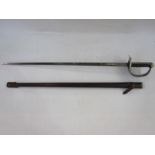 George V (1895-97) Infantry officer's  sword with leather scabbard