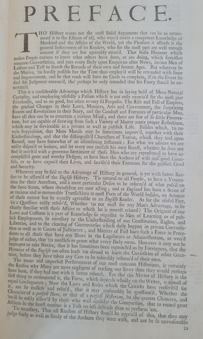 Hughes, John and Kennett, White (ed) " A Complete History of England...." in three vols, London Brab - Image 18 of 24