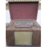 TP Ltd sound mirror record player and various record albums including Gilbert & Sullivan 'The Yeoman