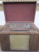 TP Ltd sound mirror record player and various record albums including Gilbert & Sullivan 'The Yeoman