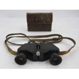 Pair Tourox  8x binoculars by J D Moeller in leather case