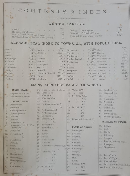 Bacon, George (ed. and published) " New Large-Scale Ordnance Survey Map of the British Isles" - Image 3 of 10