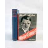 Hitler, Adolf " Mein Kampf"  Munchen 1938, German Edition, frontis portrait, black cloth with