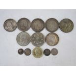 Early 19th century crowns, Victorian double florin, and others etc.