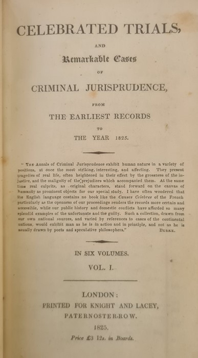 Fine Bindings -  [Borrow George]  " Celebrated Trials and Remarkable Cases of Criminal Jurisprudence - Image 4 of 24