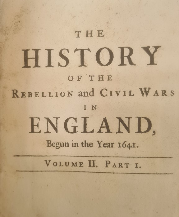 Antiquarian - Clarendon Edward, Earl " History of the Rebellion and Civil Wars in England ....." - Image 8 of 36