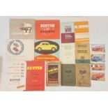 Classic Car Motoring Interest -  Miscellaneous sales and advertising brochures to include Austin