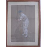 Please note amendment: Albert Chevallier Tayler Coloured chalks Percival Albert Perrin, a cricketer,