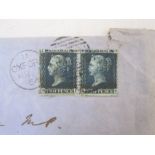 Two albums 7 1d red covers and 1864 (worn cover with 2 x 2d blues, a few Nyassa and Egypt stamps,