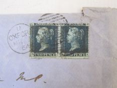 Two albums 7 1d red covers and 1864 (worn cover with 2 x 2d blues, a few Nyassa and Egypt stamps,