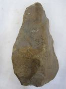 Mesolithic flint-axe, 16cm approx.  This item is from the collection of Lionel Walrond.  Lionel
