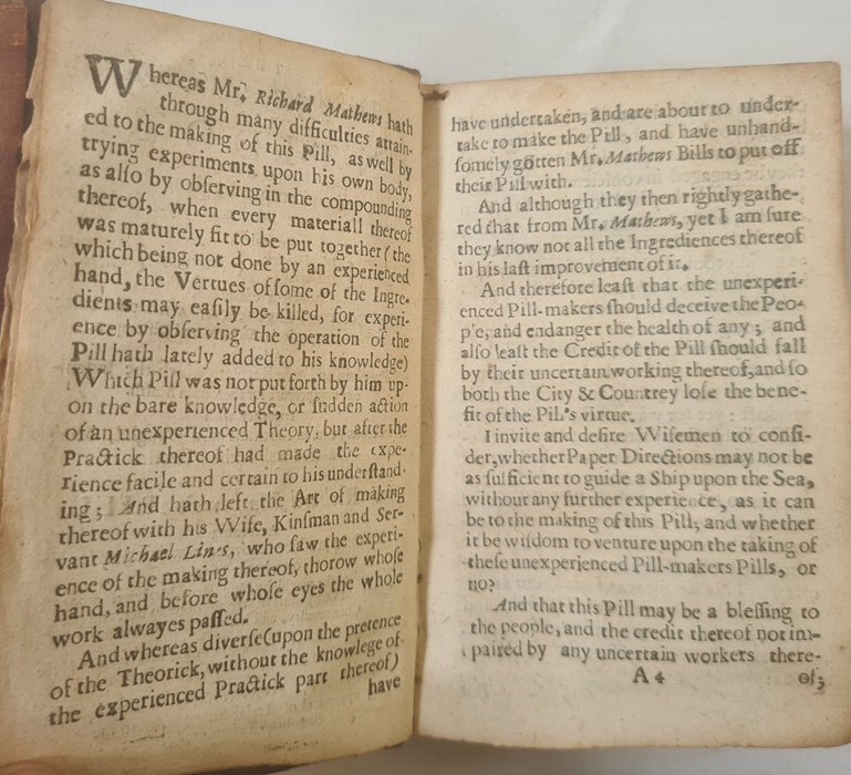 Matthew, Richard " The Unlearned Alchymist His Antidote or A more full and ample explanation of - Image 4 of 10