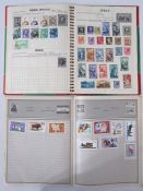 Two Junior stamp albums of mostly middle period stamps of the World